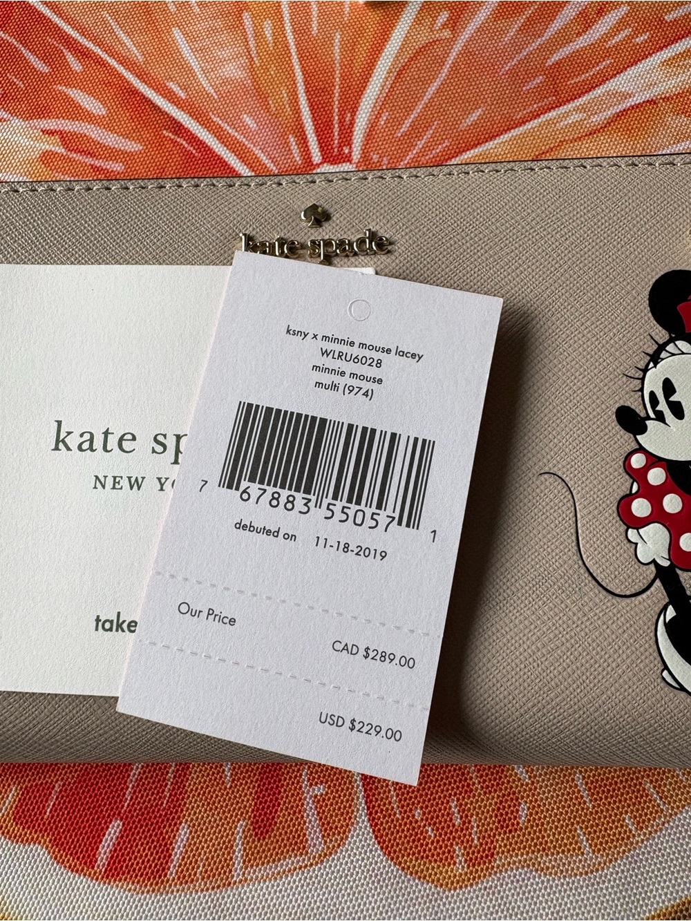 Kate Spade | Zip Around Wallet | Minnie Mouse - Picture 14 of 14